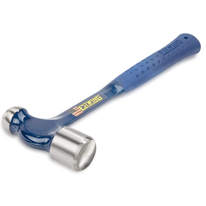 ESTWING Ball Peen Hammer - 32 oz Metalworking Tool with Forged Steel Construction & Shock Reduction Grip - E3-32BP - Image 2